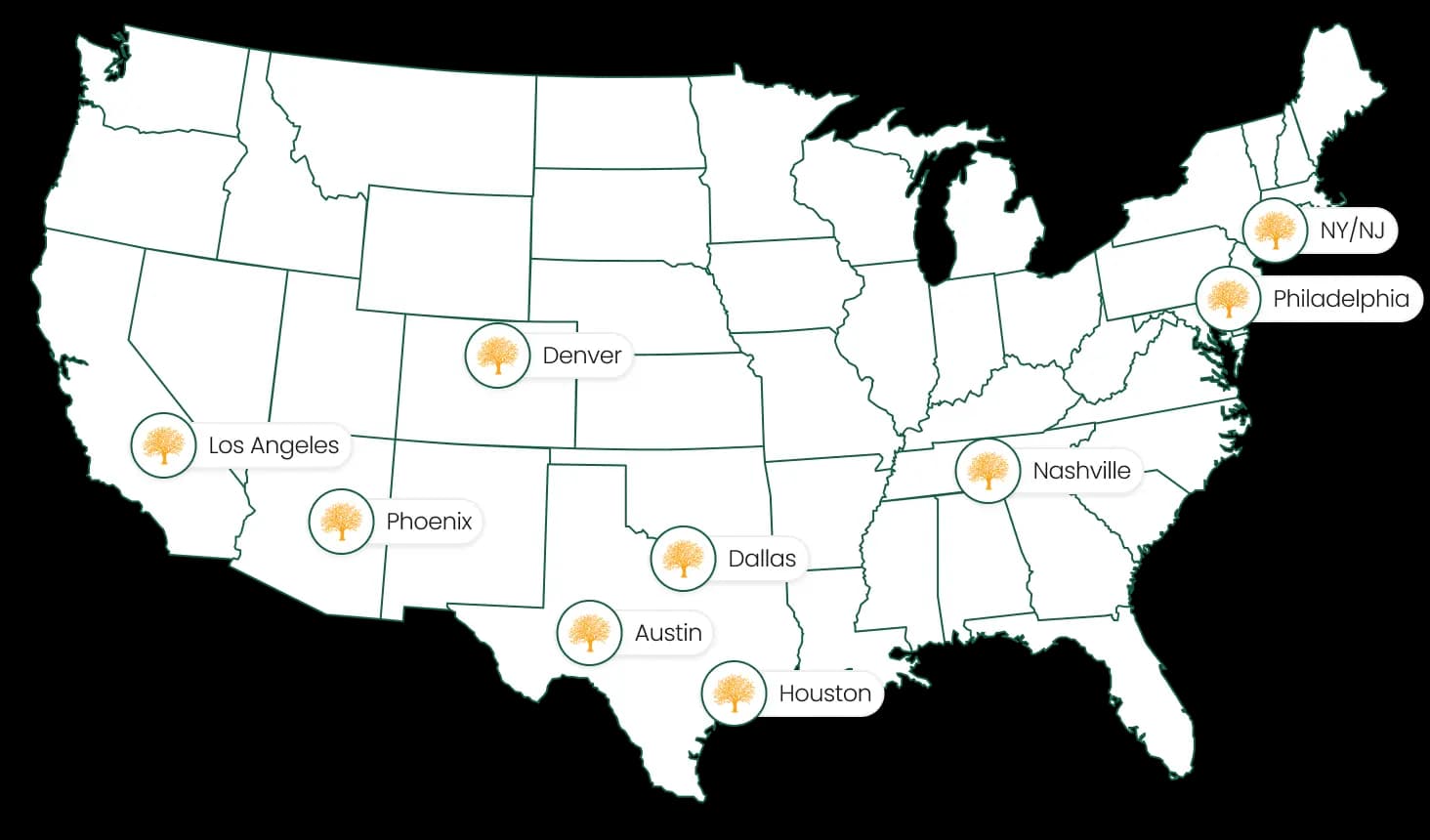 Branches map