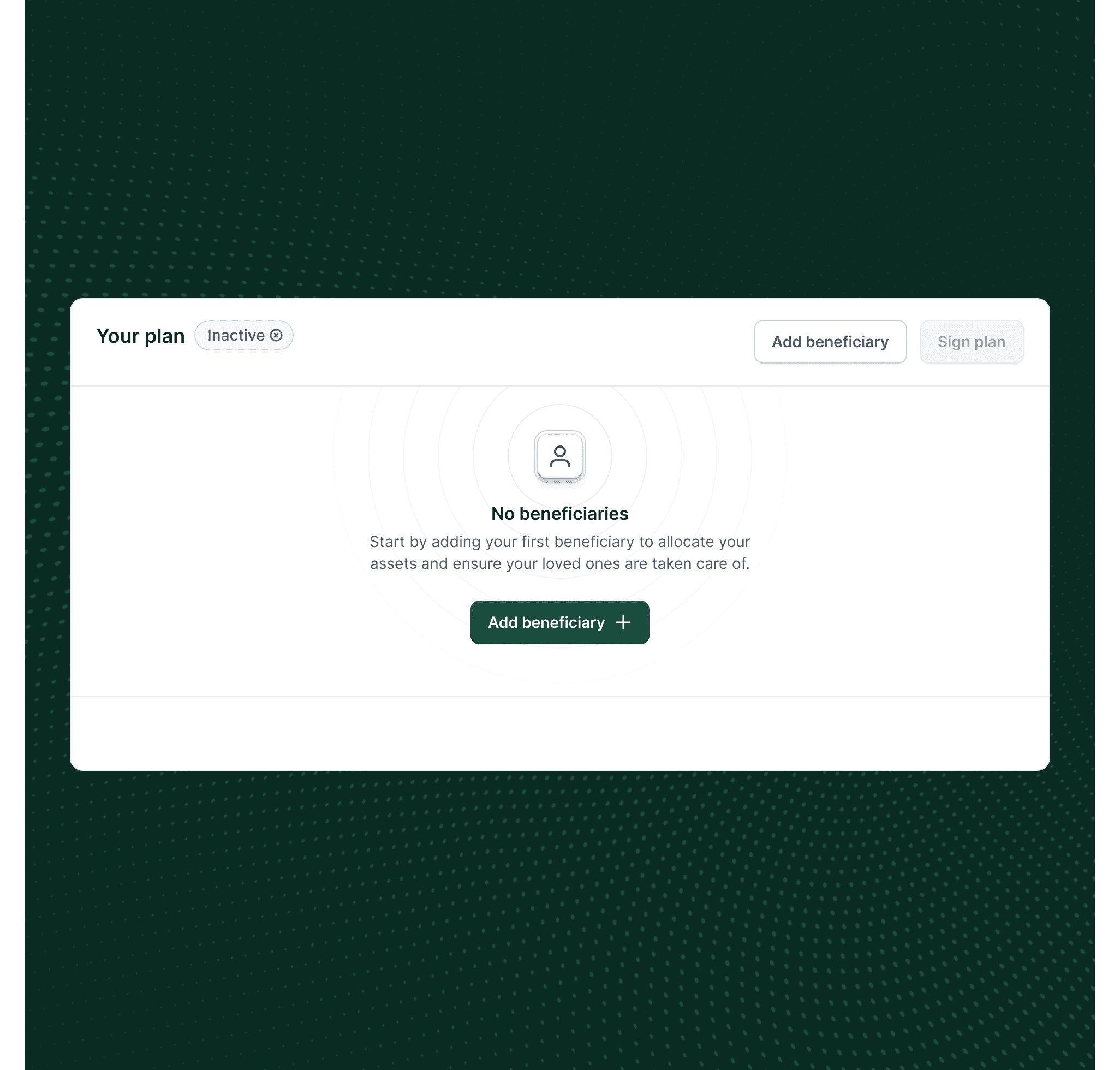 Onramp inheritance plan